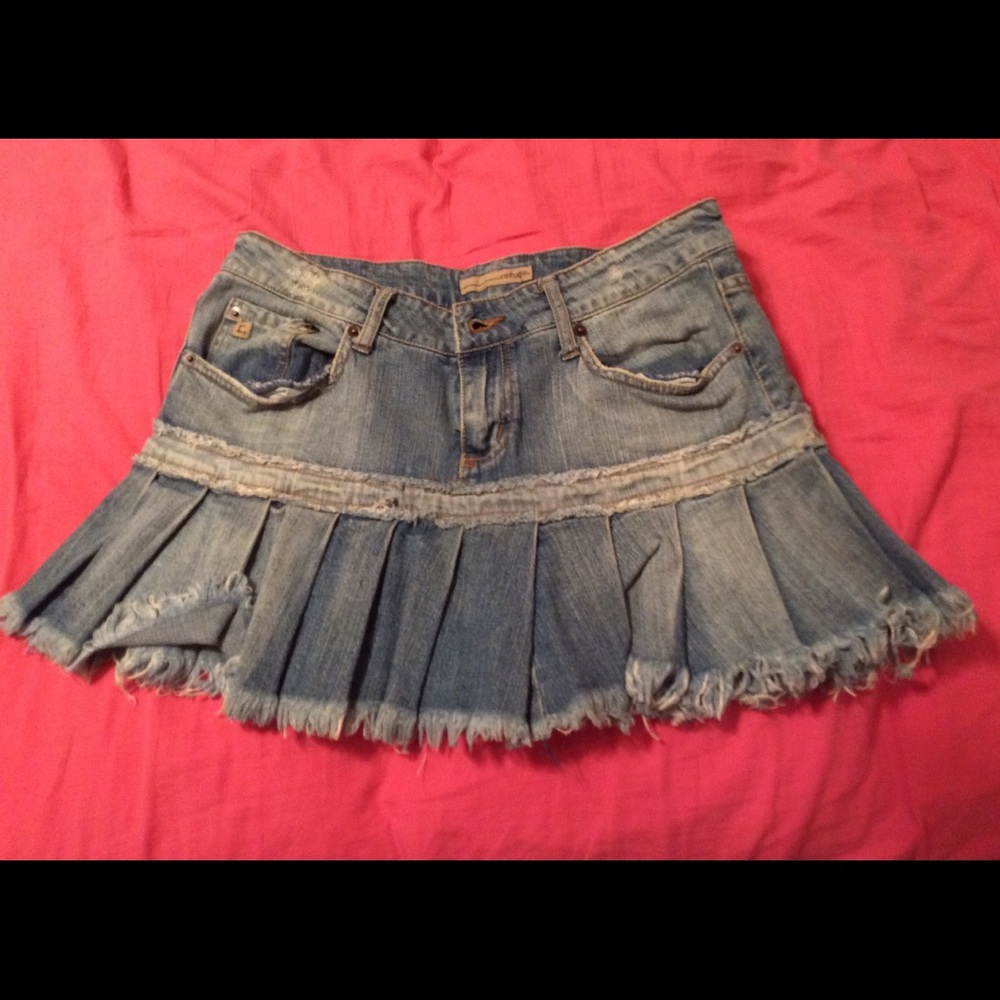 Mini Jean Skirt